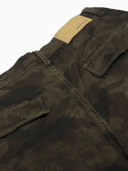 Men's Camouflage Cargo Wide Leg Shorts