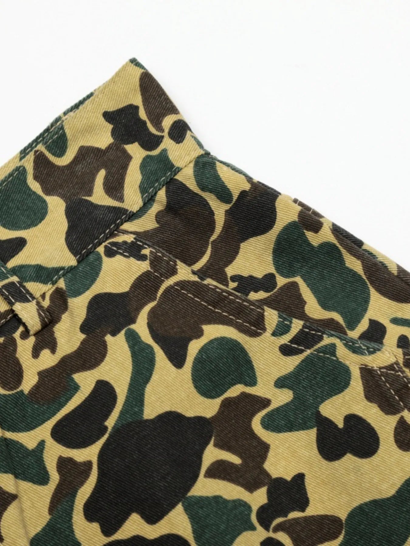 Men's Camouflage Relaxed Fit Denim Shorts