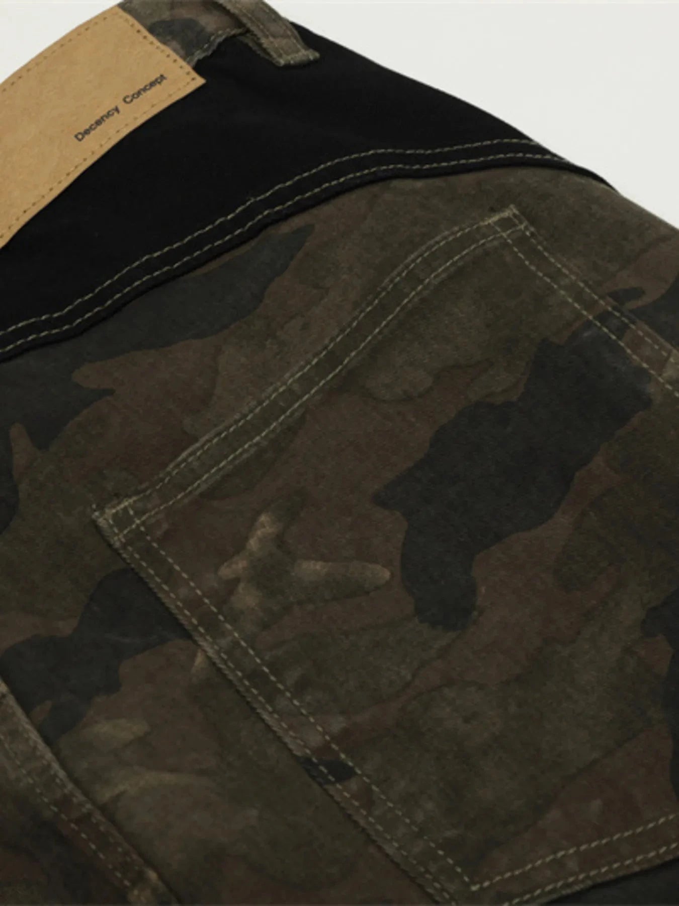 Men's Camouflage Wide Leg Jeans
