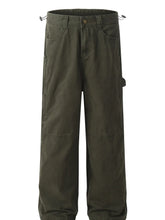 Men's Cargo Wide-Leg Jeans Army Green / S