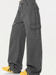 Men's Cargo Wide Leg Utility Pants