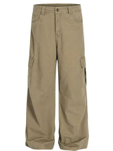 Men's Cargo Wide Leg Utility Pants Khaki / S