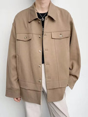 Men's Casual Button-Down Jacket