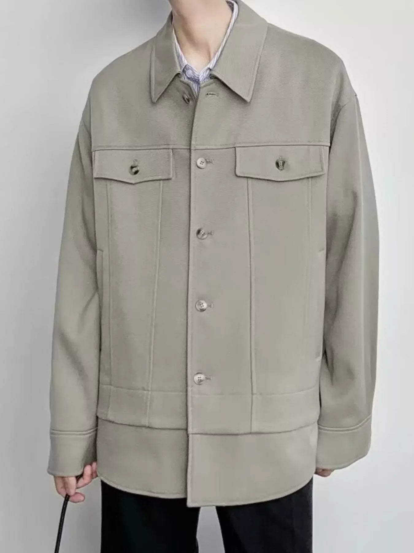 Men's Casual Button-Down Jacket