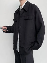 Men's Casual Button-Down Jacket