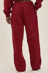 Men's Casual Drawstring Sweatpants Burgundy / S