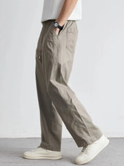 Men's Casual Drawstring Wide Leg Pants