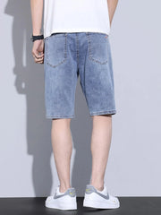 Men's Casual Pocketed Denim Shorts