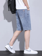 Men's Casual Pocketed Denim Shorts