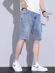 Men's Casual Pocketed Denim Shorts