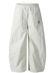 Men's Casual Wide Leg Drawstring Pants Gray / S