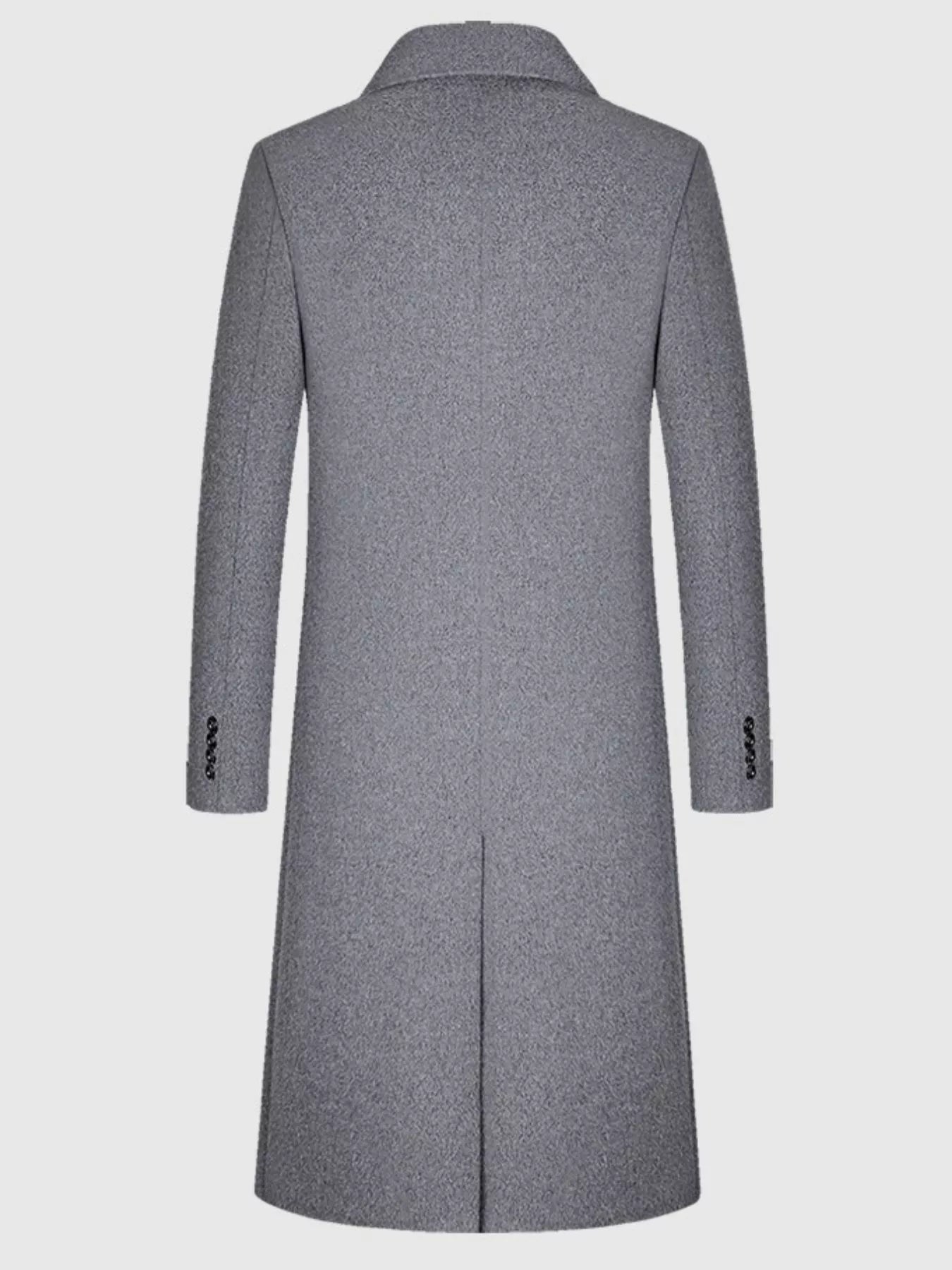 Men's Classic Button Up Overcoat