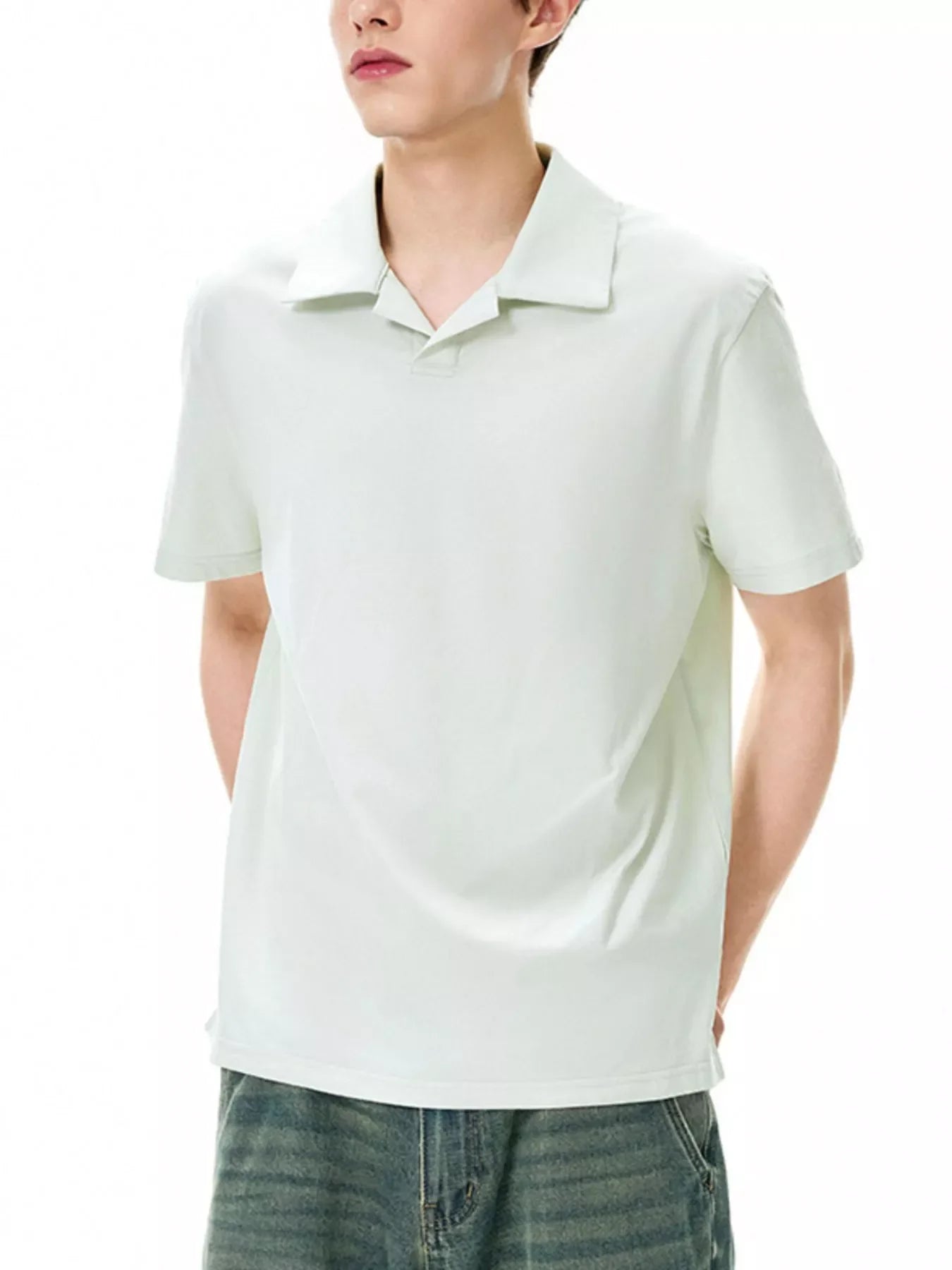 Men's Classic Fit Short Sleeve Polo Coconut Milk White / M