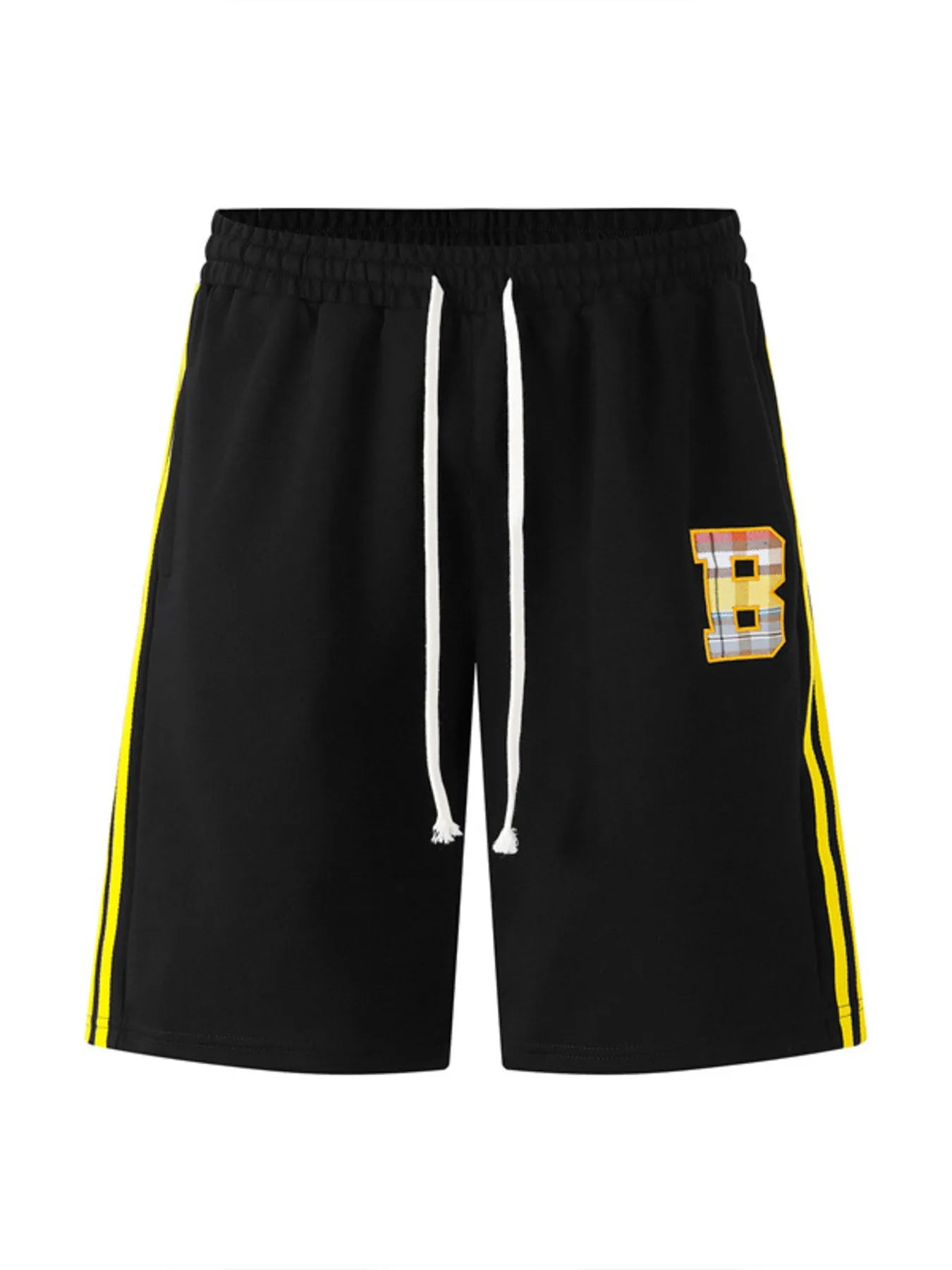 Men's Contrast Drawstring Shorts Black / M