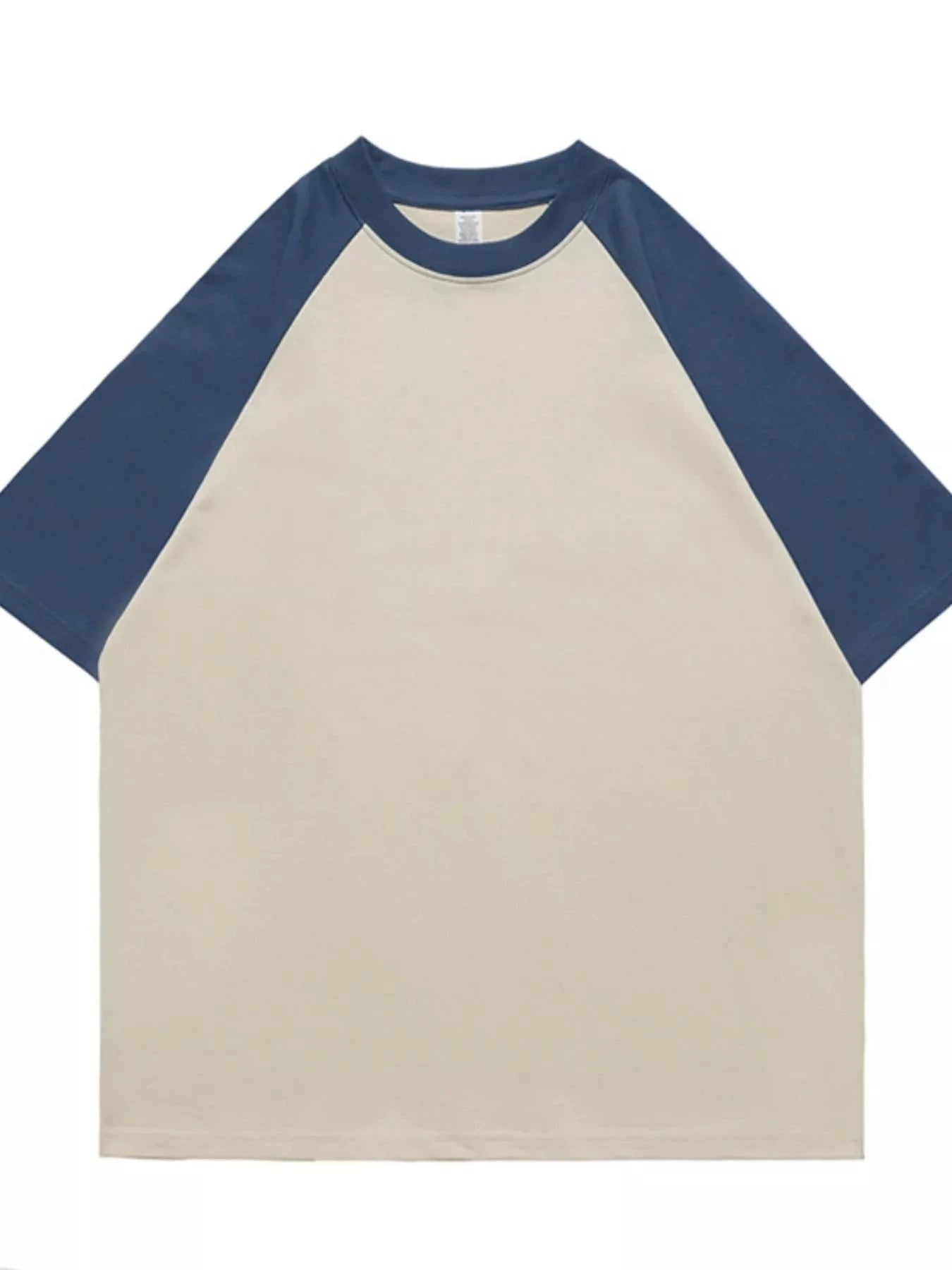 Men's Contrast Round Neck Half Sleeve T-Shirt