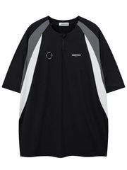 Men's Contrast Short Sleeve T-Shirt Black / S