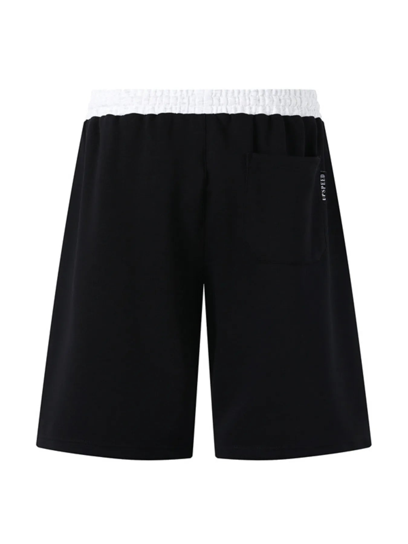 Men's Contrast Waistband Drawstring Shorts Black / M