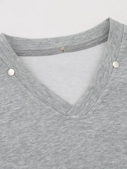 Men's Detachable Collar Short Sleeve Top