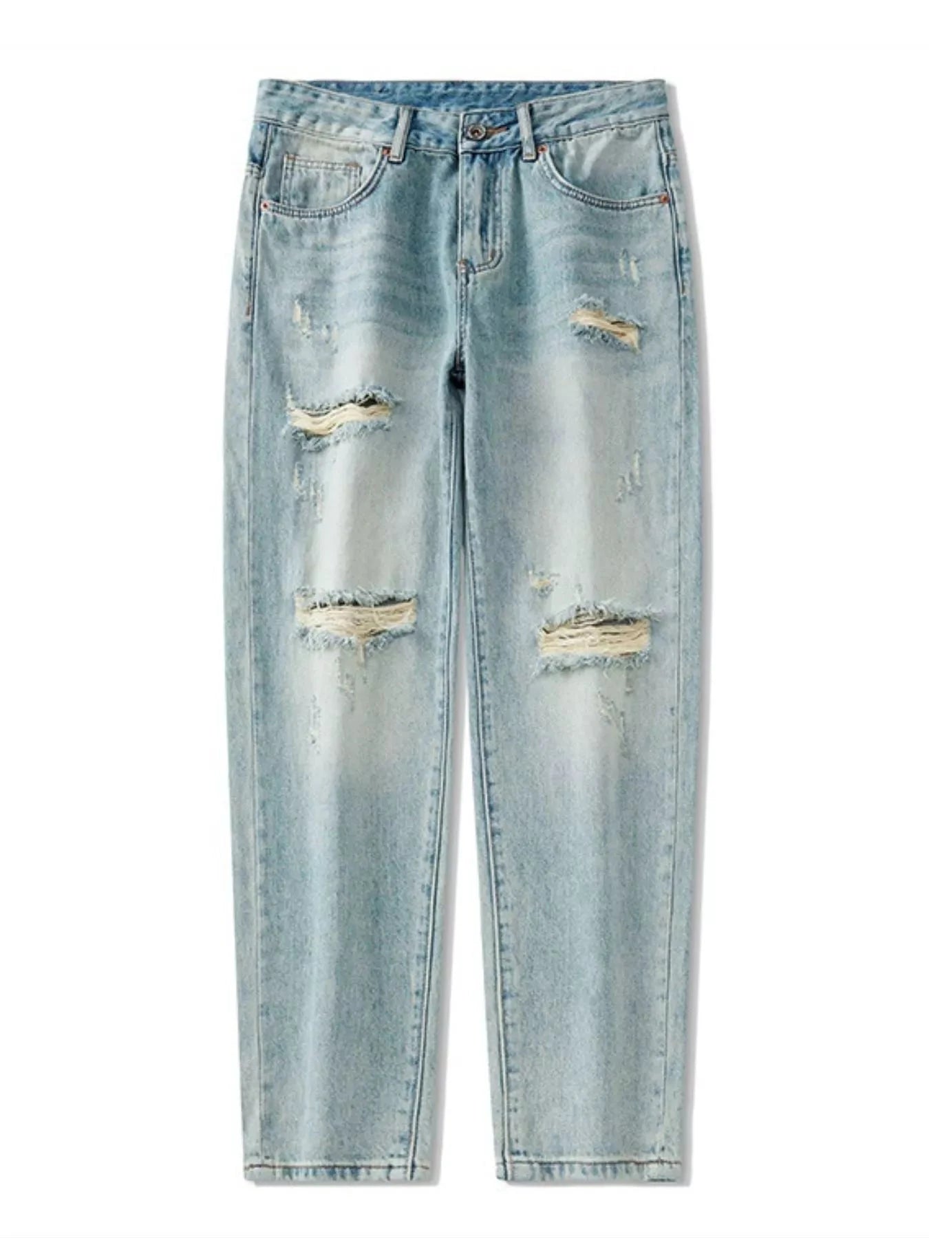 Men's Distressed Relaxed Fit Jeans