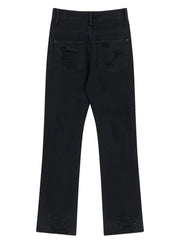 Men's Distressed Straight Leg Jeans