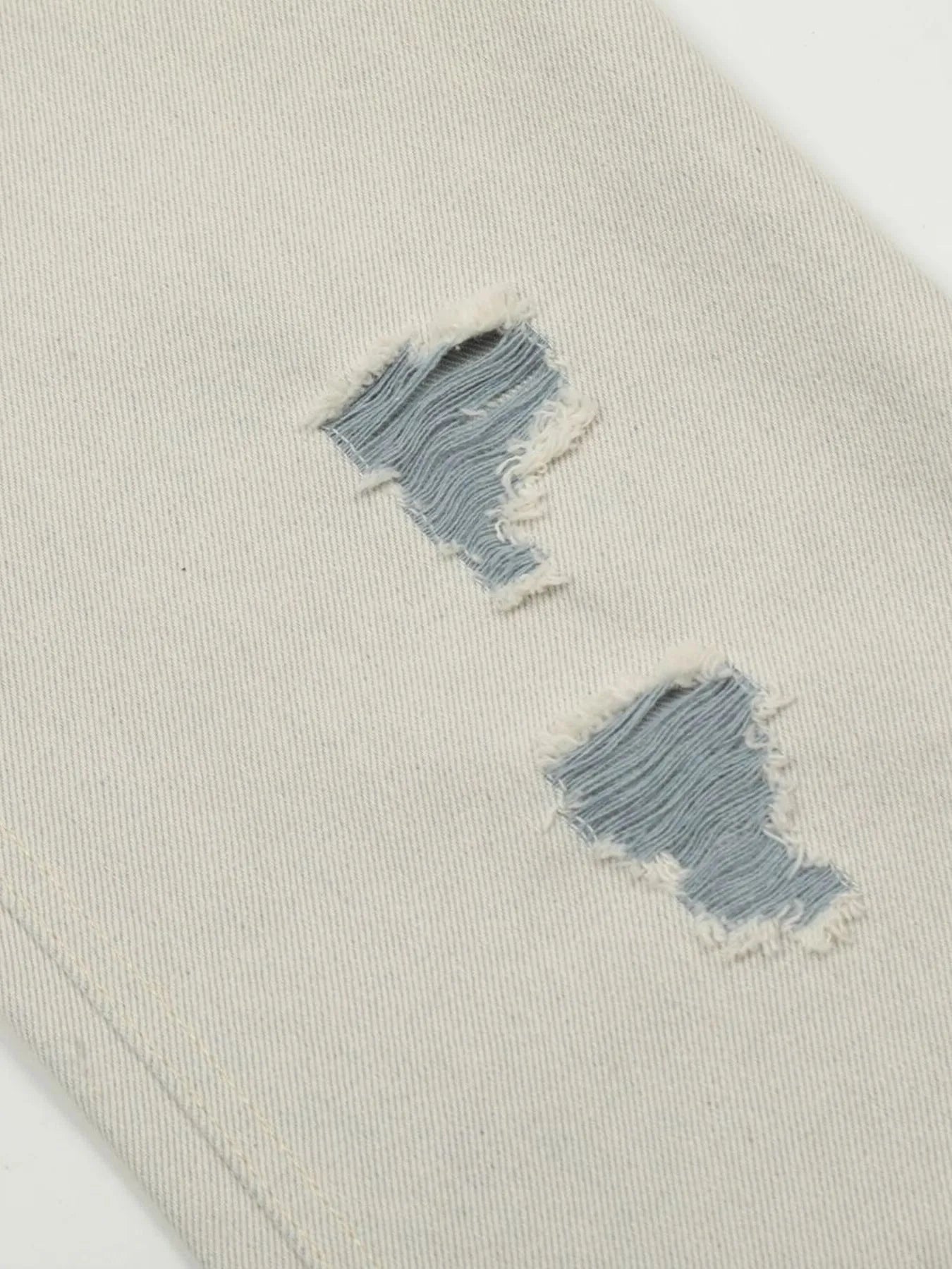 Men's Distressed Straight Leg Jeans