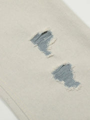 Men's Distressed Straight Leg Jeans