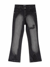 Men's Distressed Washed Jeans Black / M