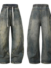 Men's Drawstring Cargo Jeans