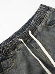 Men's Drawstring Cargo Jeans