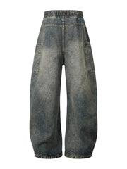 Men's Drawstring Cargo Jeans
