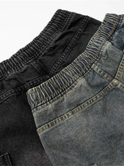 Men's Drawstring Cargo Jeans