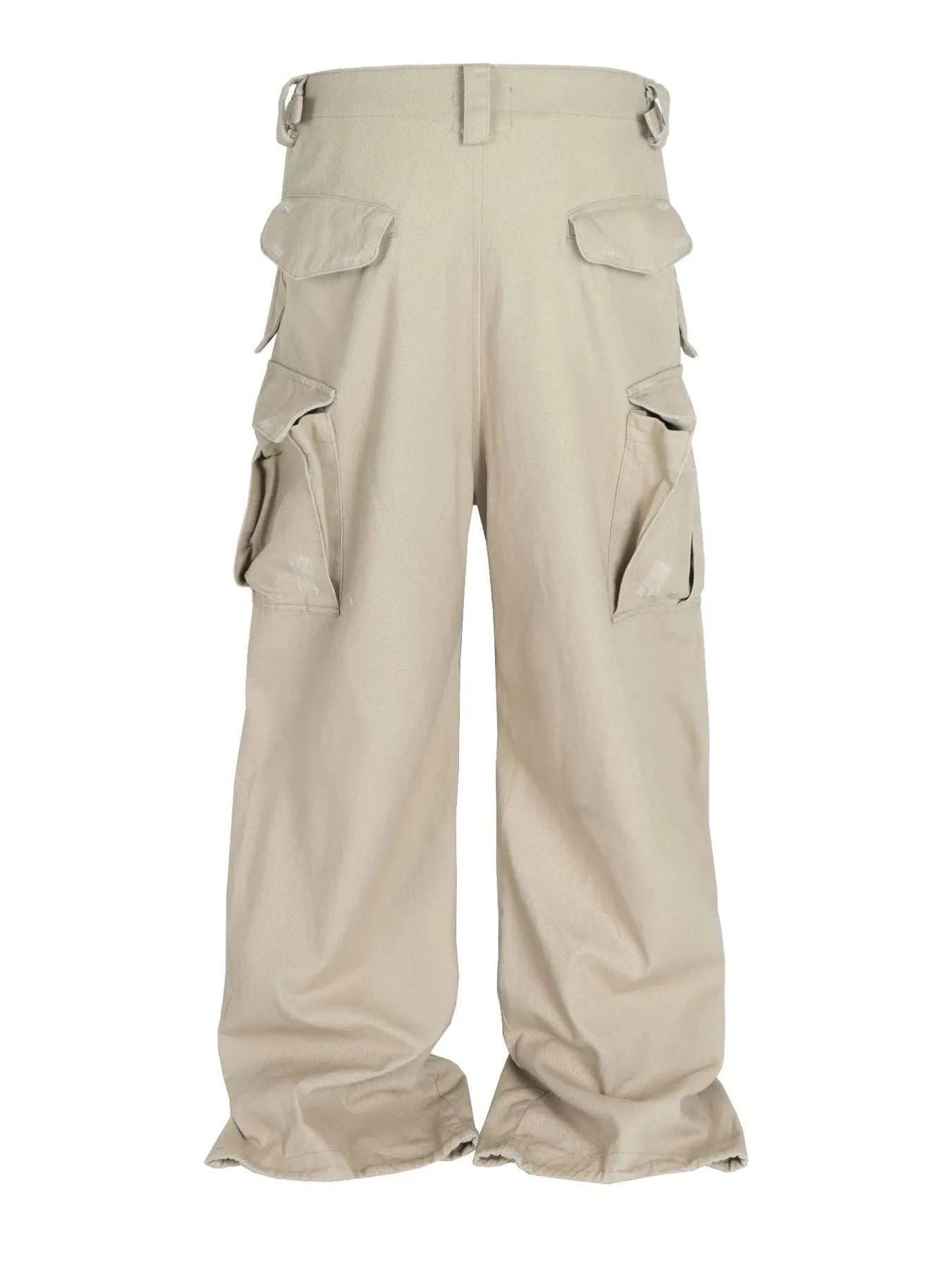 Men's Drawstring Cargo Pants Apricot / M