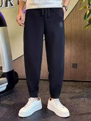 Men's Drawstring Loose Fit Joggers Black / M