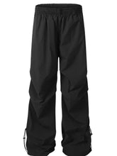 Men's Drawstring Loose Fit Pants Black / S