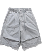 Men's Drawstring Loose Fit Shorts Light Gray / S