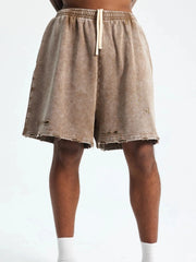 Men's Drawstring Pocketed Shorts