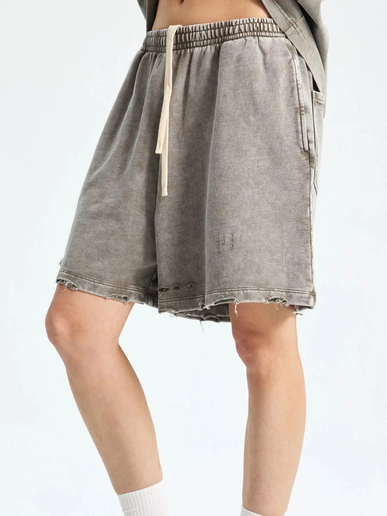 Men's Drawstring Pocketed Shorts