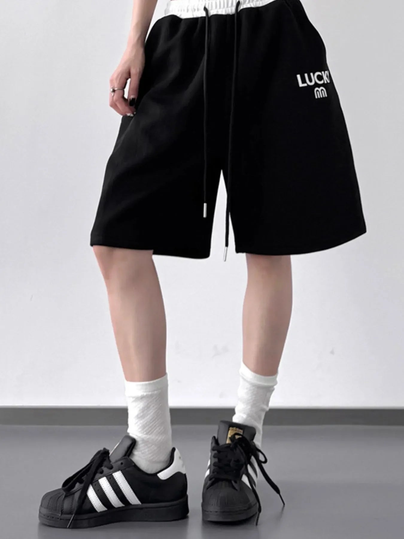 Men's Drawstring Shorts Black / S