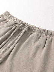 Men's Drawstring Waffle Shorts with Pockets