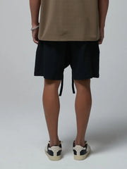 Men's Drawstring Waffle Shorts with Pockets