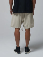 Men's Drawstring Waffle Shorts with Pockets
