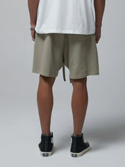 Men's Drawstring Waffle Shorts with Pockets