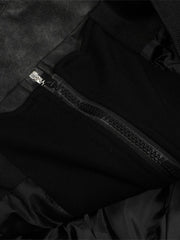 Men's Drawstring Washed Zip Up Hooded Jacket