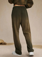 Men's Drawstring Wide Leg Pants