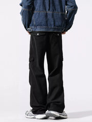 Men's Drawstring Wide Leg Pants