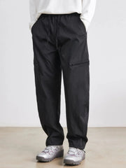 Men's Drawstring Wide Leg Pants Black / 29