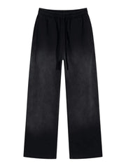 Men's Drawstring Wide Leg Pants Black / S