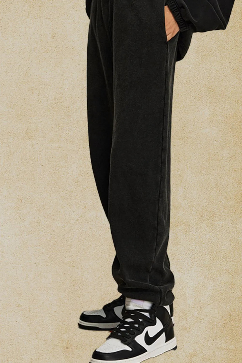 Men's Elastic Waist Joggers Black / S