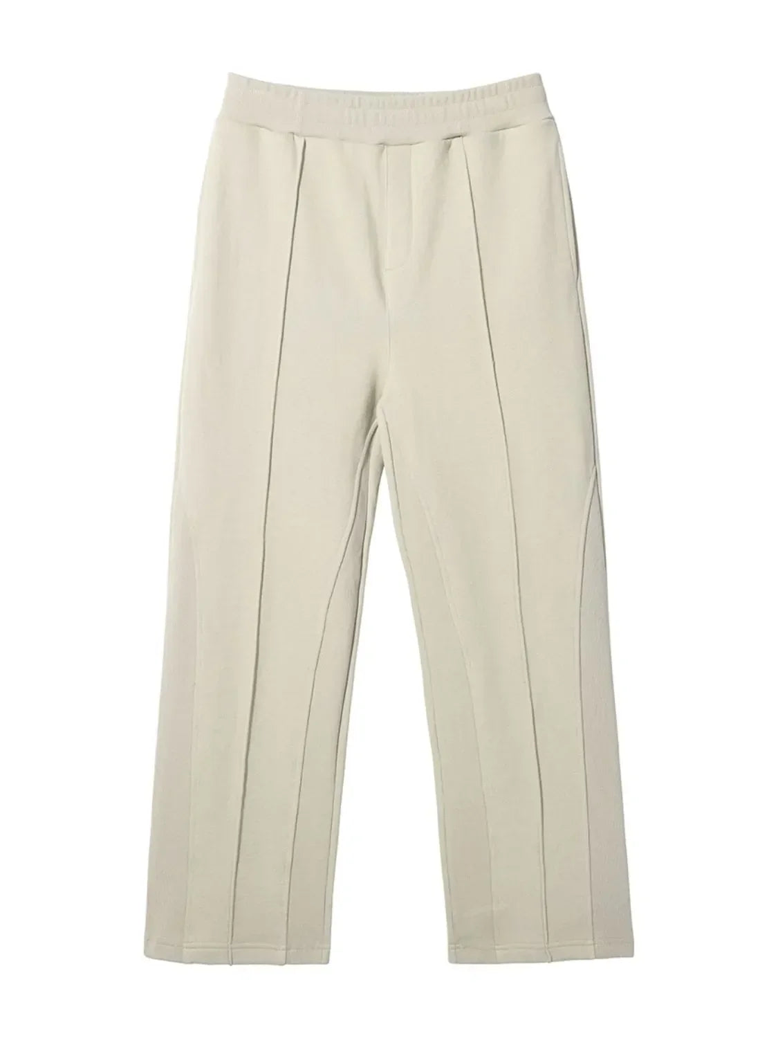 Men's Elastic Waist Pants Beige / S