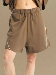 Men's Elastic Waist Shorts Camel / S